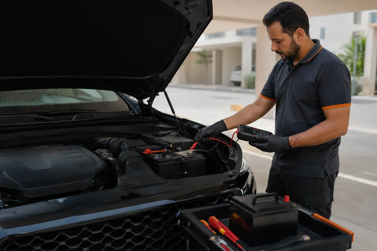 Mobile battery replacement